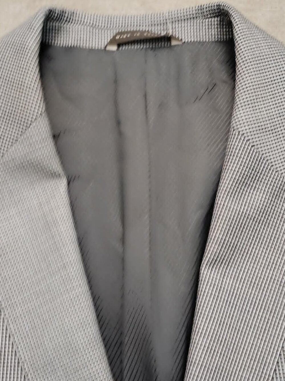 Hugo Boss Men's 40R Blazer Black/White woven style